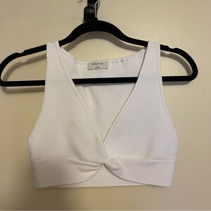Babaton white crop top